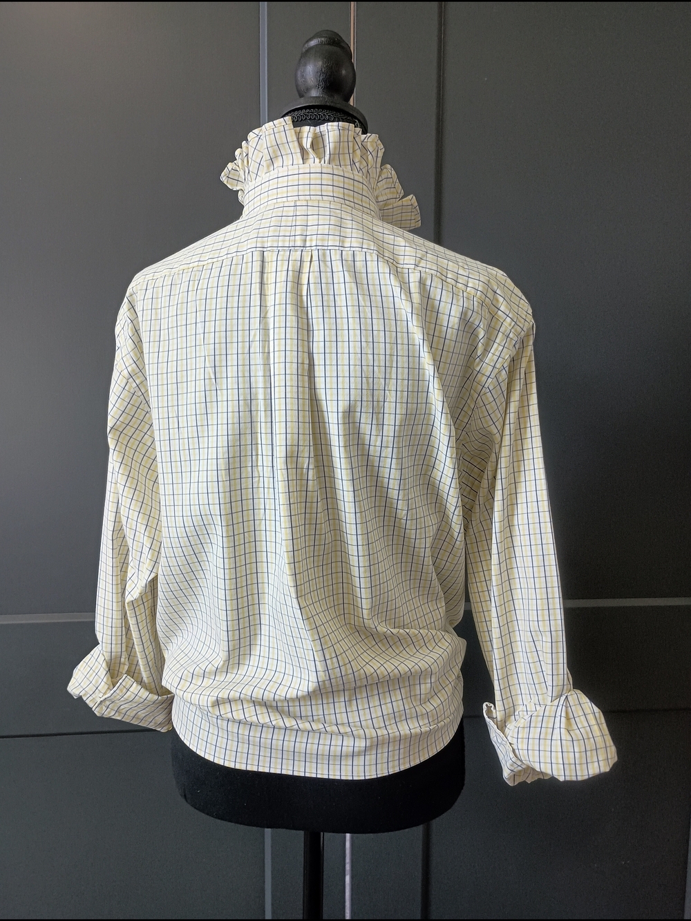 Upcycled Women's Ralph Lauren Ruffled Collar Shirt #053 - Picture 6 of 10